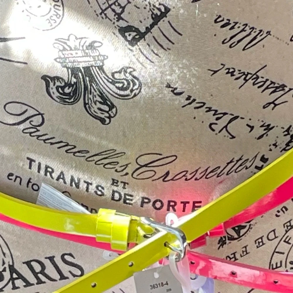 Claire’s Belt Neon Yellow Green and Pink